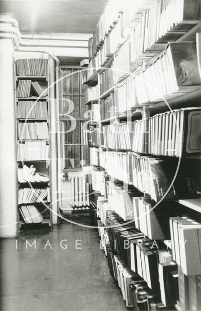 Bath Reference Library, Queen Square - annuals room 1989 prior to move to Podium