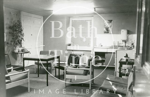 Bath Reference Library, Queen Square - staff room 1989 prior to move to Podium