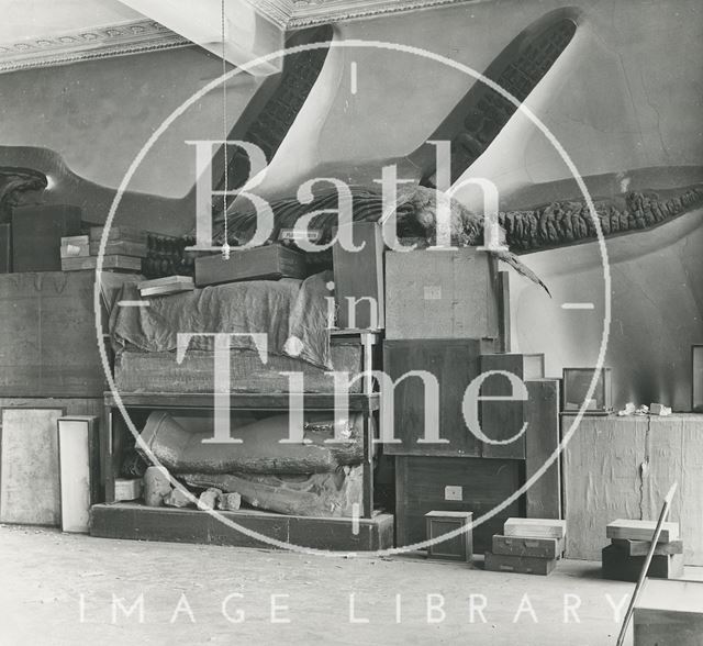 Bath Reference Library, Queen Square premises - exhibits and showcases 1960