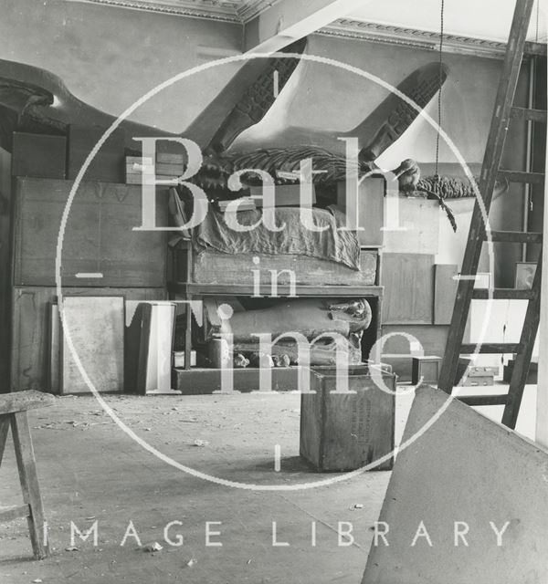 Bath Reference Library, Queen Square premises - exhibits and showcases 1960