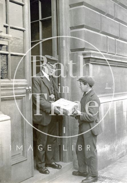 Bath Municipal Library routine staff work c.1925