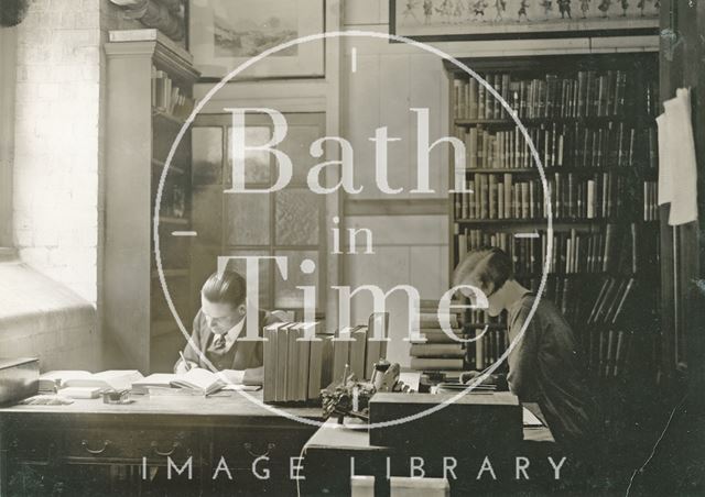 Bath Municipal Library routine staff work c.1925