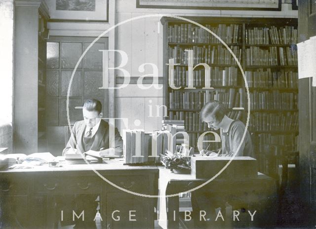 Bath Municipal Library routine staff work c.1925