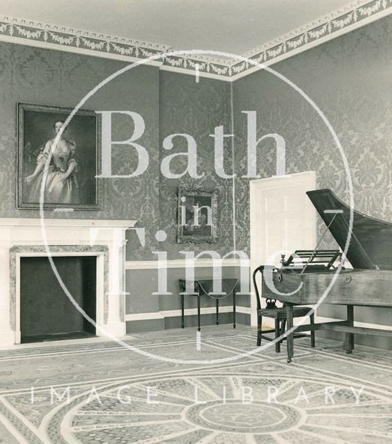 The newly restored interior of 1, Royal Crescent, Bath 1970