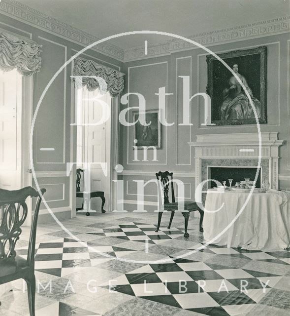 The newly restored interior of 1, Royal Crescent, Bath 1970