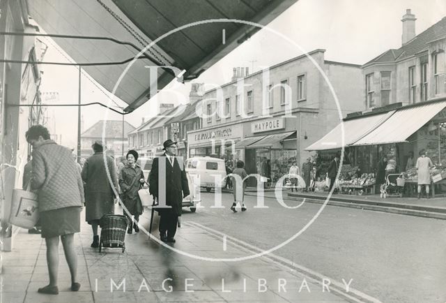 Local shoppers at Moorland Road, Oldfield Park, Bath c.1968