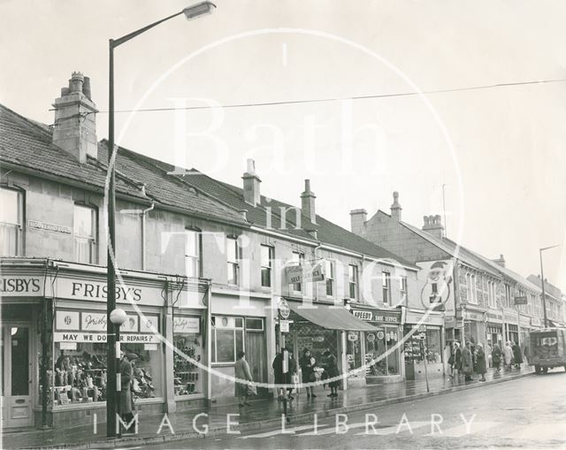 Local shoppers at Moorland Road, Oldfield Park, Bath c.1968