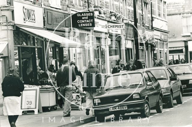 Local shops at Moorland Road, Oldfield Park, Bath 1992