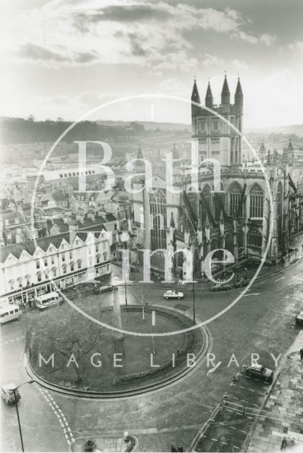 Looking down on Orange Grove from the Empire Hotel, Bath 1990