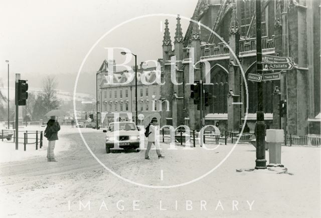 Orange Grove, Bath, in the snow 1987