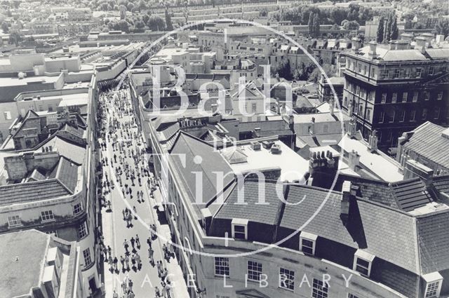 A view from high down Stall Street, Bath 1991