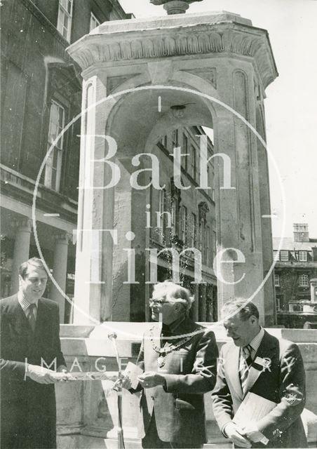 The Mineral Water Fountain on Stall Street, Bath 1977