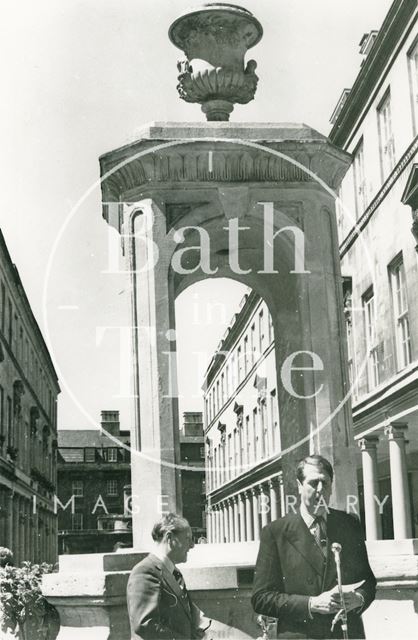 The Mineral Water Fountain on Stall Street, Bath 1977