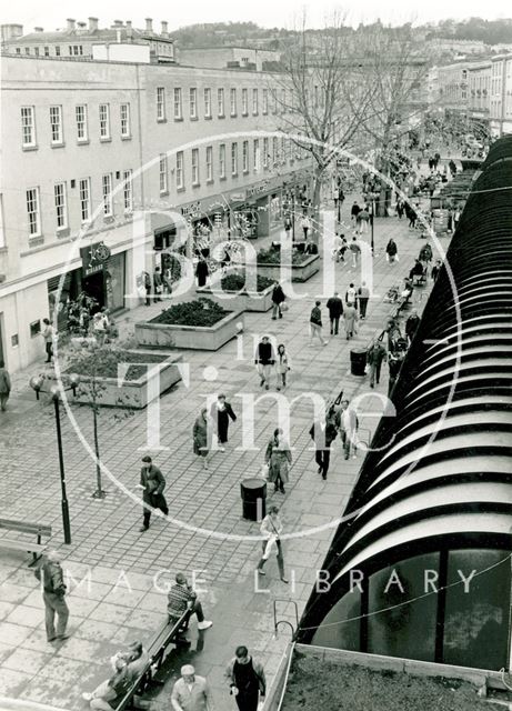 Southgate Street, Bath looking north 1990