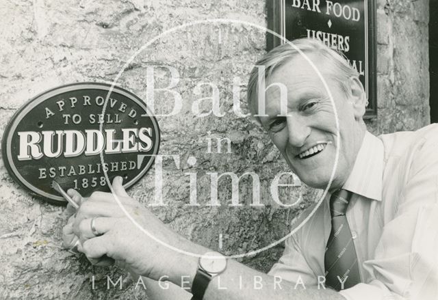 Patrick Padfield, landlord of the Inn, Freshford 1988