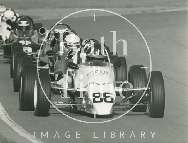 Damon Hill racing at Castle Combe Racing, Wiltshire Circuit 1984