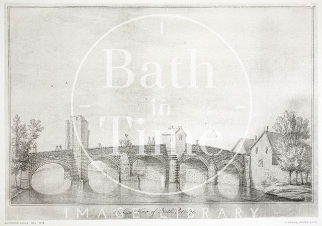 The East Prospect of Bath Bridge, Bath 1718