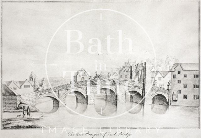 The West Prospect of Bath Bridge, Bath 1718