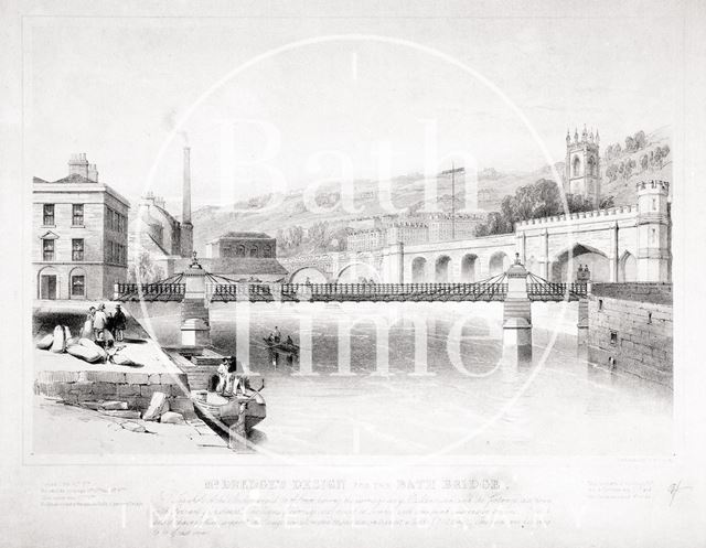 Mr. Dredge's design for the Bath Bridge, Bath c.1850