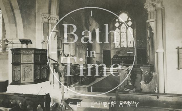 Interior of Bathford Church c.1907