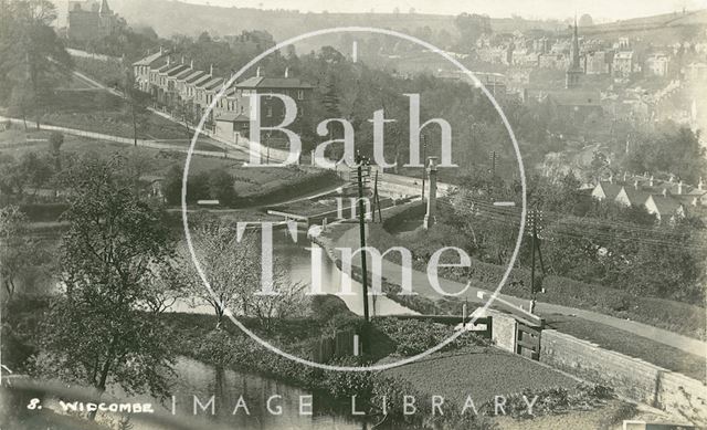 View of the Kennet and Avon Canal from Sydney Buildings, Widcombe, Bath No. 8 c.1920