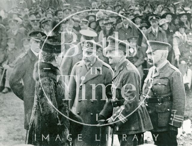 King George V and Queen Mary in Bath c.1917