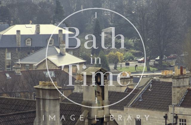 Looking east from the roof of St. Swithin's Church, Walcot Street, Bath 1992