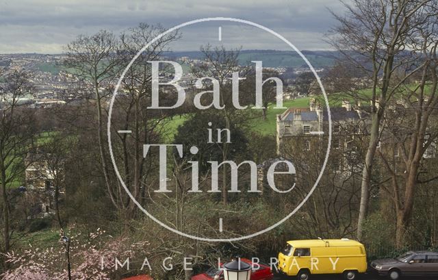 View from Lansdown Crescent looking towards Royal Victoria Park, Bath 1992