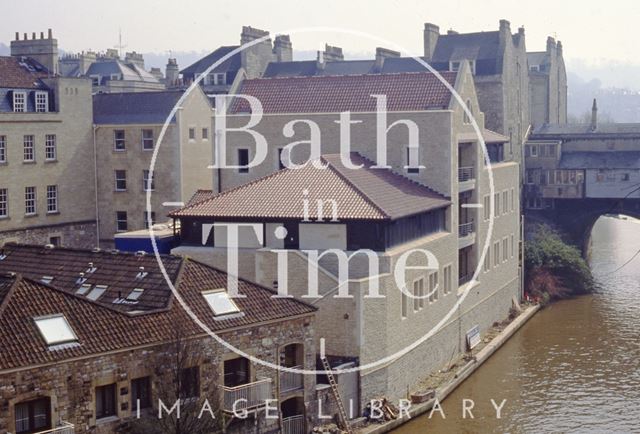 The Grove Street development and Pulteney Bridge, Bath 1992