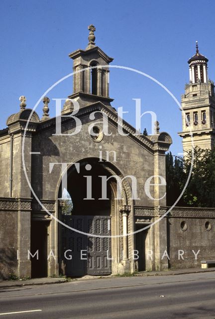 Beckford's Tower and cemetery gate, Lansdown, Bath 1992