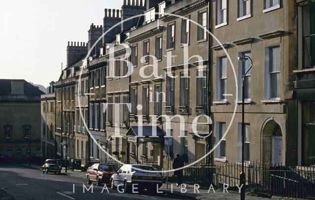 Russell Street and the Queensbury Hotel, Bath 1992