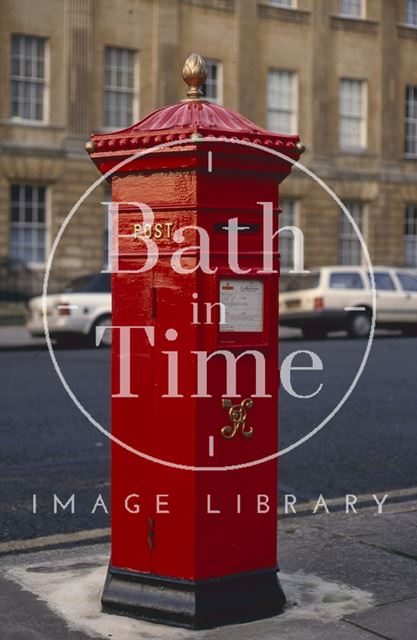 Restored Victorian post-box, Great Pulteney Street, Bath 1993