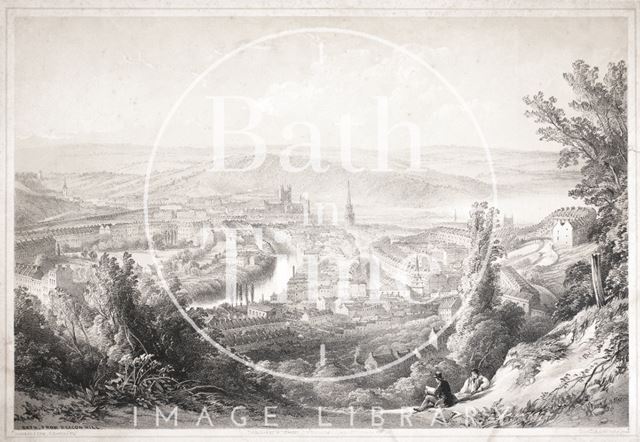 Bath from Beacon Hill 1850