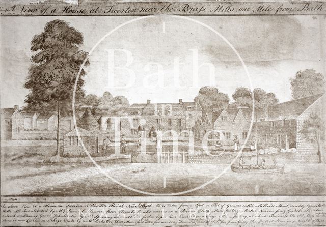 A view of a house in Twerton near the brass mills, Bath 1780