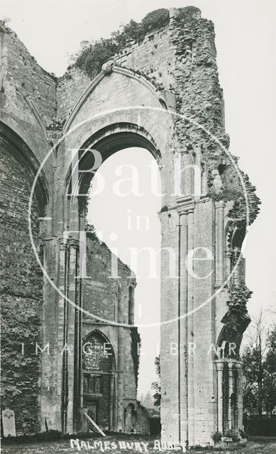 Malmesbury Abbey ruins, Wiltshire c.1920