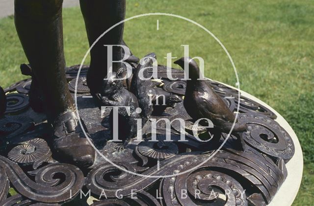 Statue of Mozart, Parade Gardens, Bath 1993