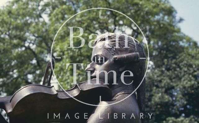 Statue of Mozart, Parade Gardens, Bath 1993