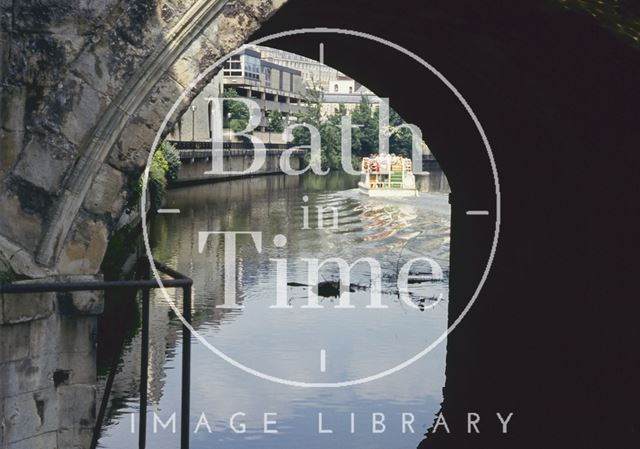 Looking through Pulteney Bridge, Bath 1993