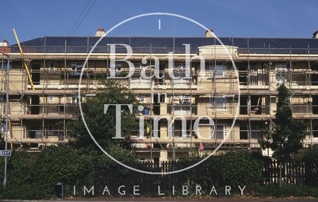 Kingsmead flats undergoing renovation, Bath 1993