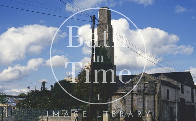 Derelict buildings, next to T. Davis, Milk Street, Bath 1993