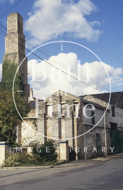 Derelict buildings, next to T. Davis, Milk Street, Bath 1993