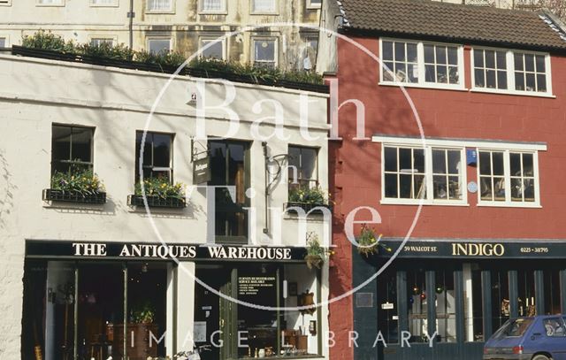 The Antiques Warehouse and Indigo, Walcot Street, Bath 1994