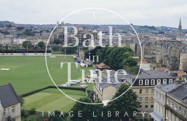 View of the Recreation Ground from St. Mary's Church, Bathwick, Bath 1994