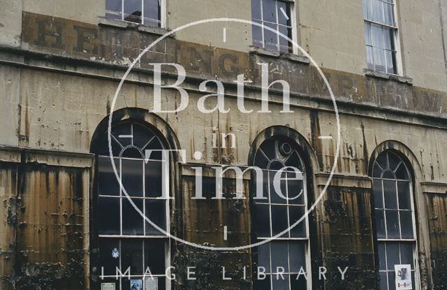 Faded lettering on the Hetling Pump Room, Bath 1994