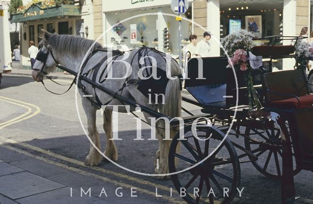 Horse-drawn cart, Union Street, Bath 1994