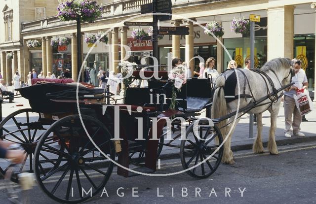 Horse-drawn cart, Union Street, Bath 1994