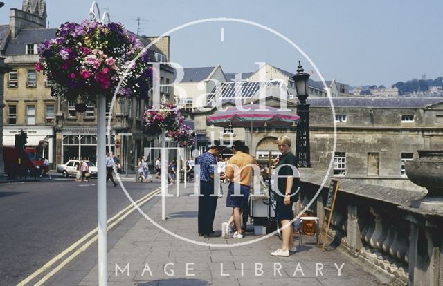 Ice cream seller, Grand Parade, Bath 1994