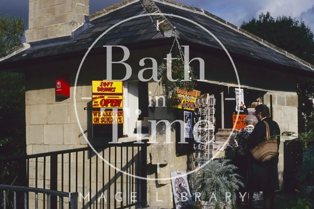 Kiosk at the end of the Halfpenny Bridge, Widcombe, Bath 1994