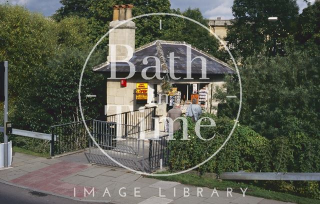 Kiosk at the end of the Halfpenny Bridge, Widcombe, Bath 1994