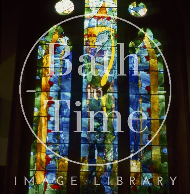 New stained glass window, St. Stephen's Church, Lansdown, Bath 1994